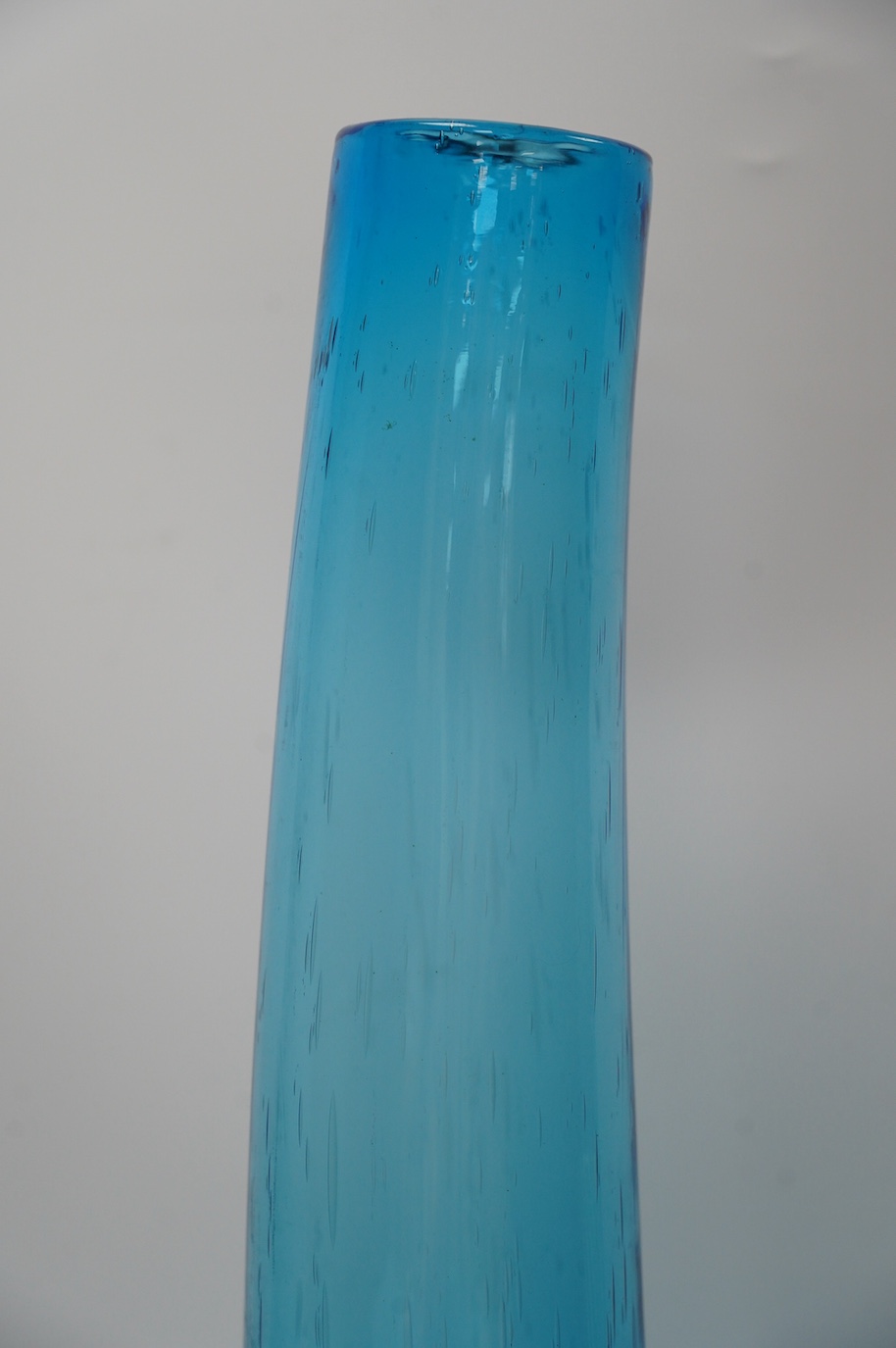 Seven pieces of modern glass to include Royal Brierley and Whitefriars. tallest 50cm. Condition - good